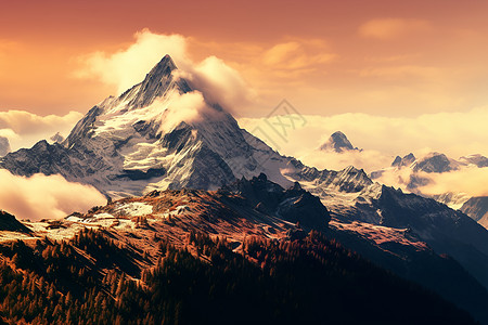 著名的阿尔卑斯山脉景观图片