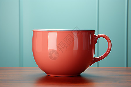 红色搪瓷杯图片