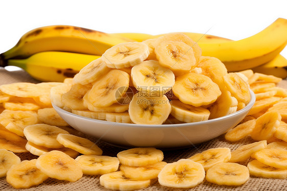 香蕉和香蕉切片图片