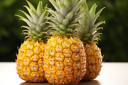 夏日果香的菠萝水果图片