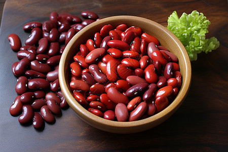 美味营养的红豆背景图片