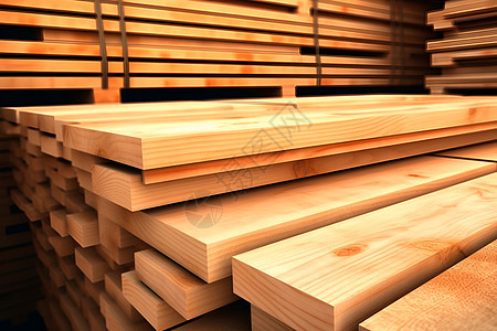 木材堆放仓库图片