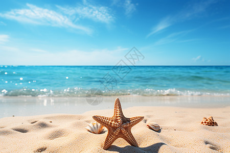 海滩之星图片