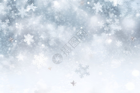 冬日雪花背景图片