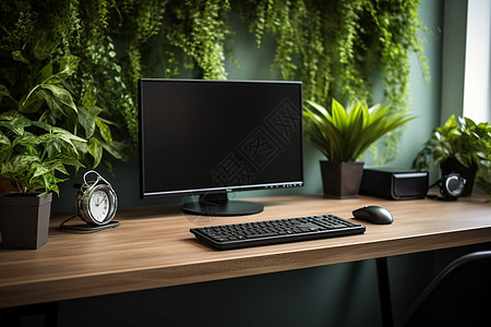 办公桌上的绿植图片