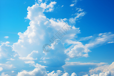 阳光晴朗的蓝天白云图片