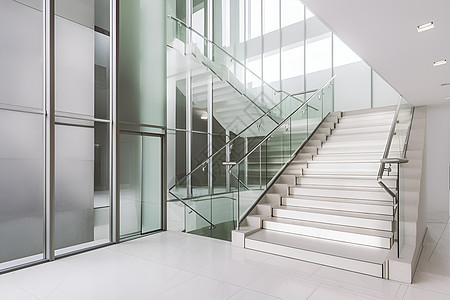 办公大楼的楼梯图片