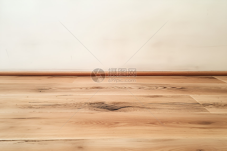 室内简洁的木地板图片