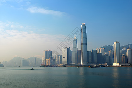 繁华金融城市的摩天大楼建筑背景图片