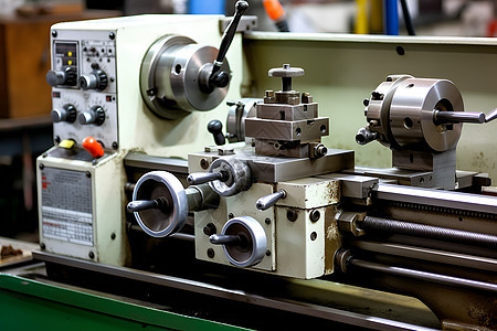 工业金属生产工厂的复杂机床图片