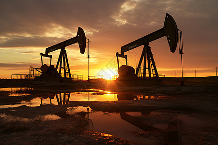 工业石油钻机平台图片