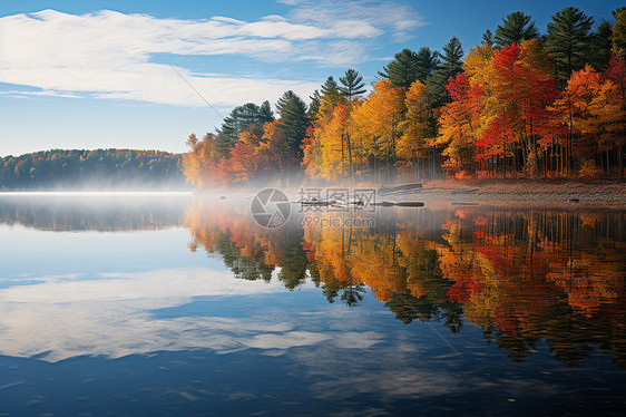 五彩斑斓的秋天图片