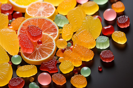 美味可口的水果糖图片