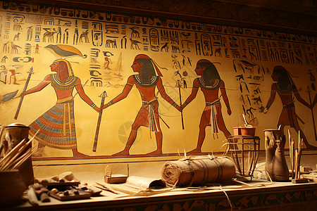 古埃及历史文化的壁画图片