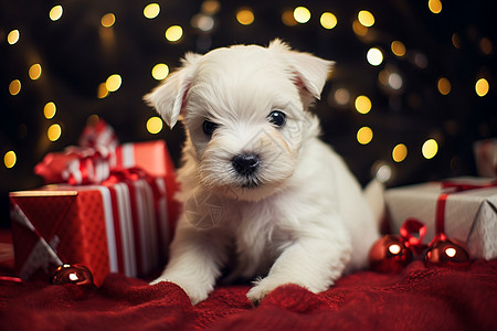 家养的雪纳瑞幼犬背景图片