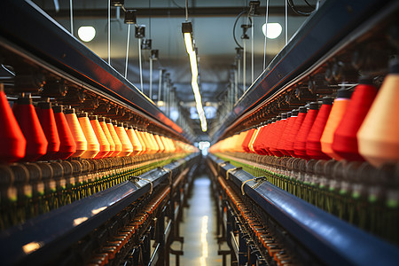 工业棉纱纺织工厂高清图片