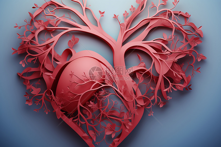 心血管动脉系统概念图图片
