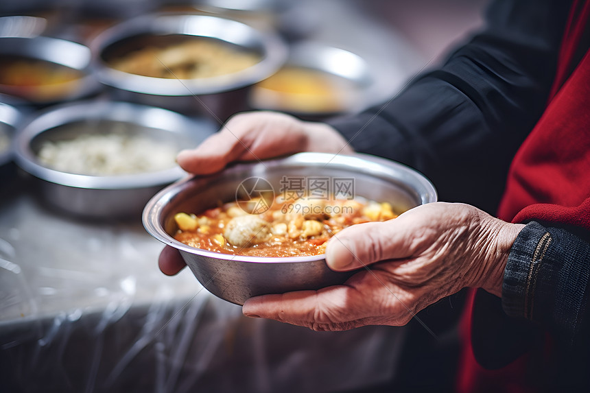 捐赠的食物图片