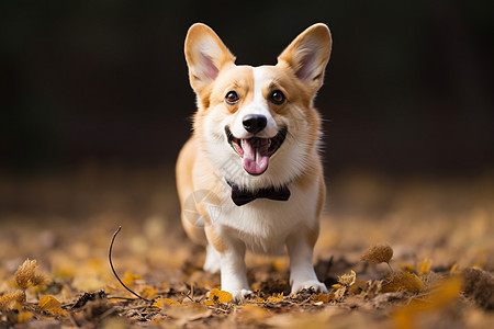 呆萌可爱的柯基犬图片