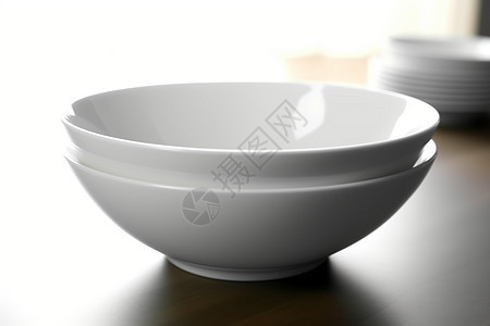 白色陶瓷餐具图片