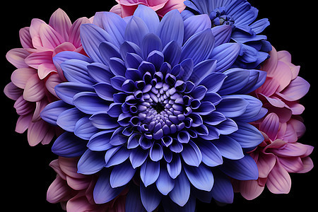 浪漫紫色花朵图片