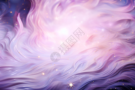 蓝紫色渐变的星空背景图片