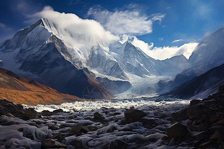 巍峨高山高山巍峨背景