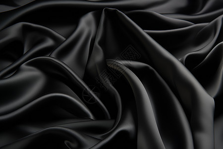 黑色的丝绸纺织品背景背景图片
