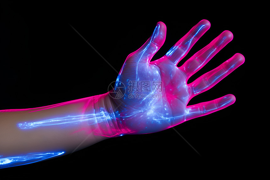 互联网数据的可视化手臂图片