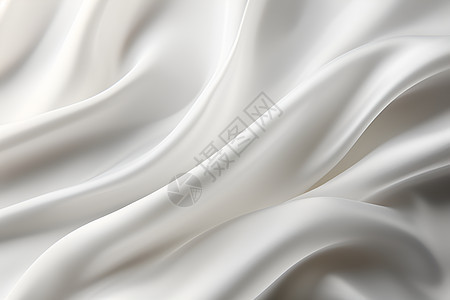 白色丝绸的柔滑之美图片