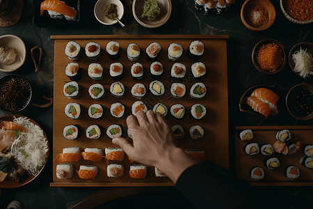 美味的美食寿司图片