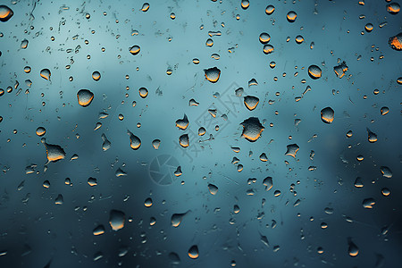 雨中的玻璃图片