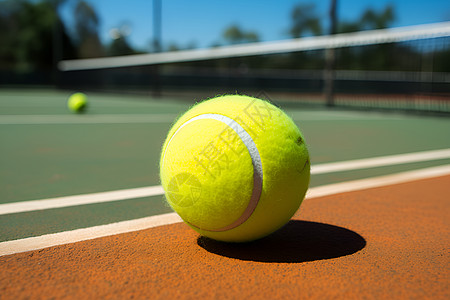 一只网球背景图片