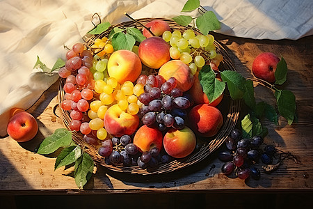 水果盛宴水果果篮高清图片