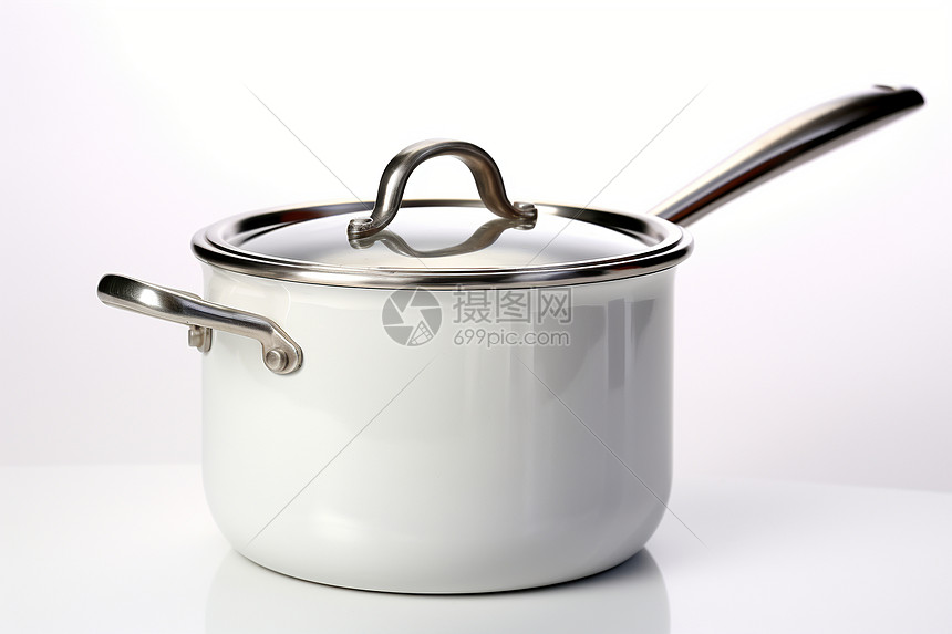 现代简约的平底汤锅图片