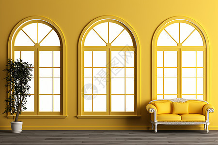 黄色的室内家居图片