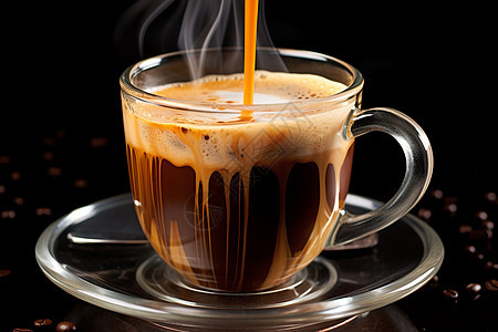 香醇浓郁的咖啡饮品图片