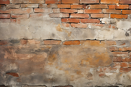 古朴的砖墙背景图片