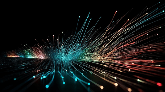 高速运转的互联网光钎背景图片