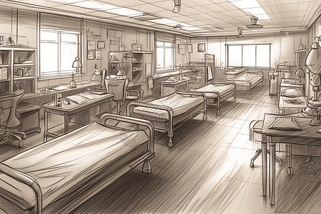 生物医学院的护理教室图片