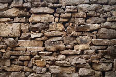 石子堆砌的墙壁图片