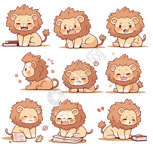 迷你小巧的小狮子插图图片