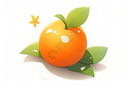 小巧可爱的橙子插图图片