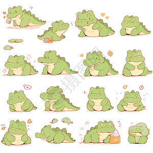 萌萌哒的小鳄鱼插图图片