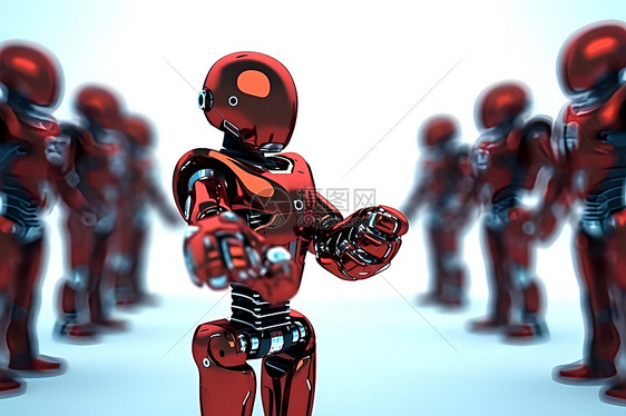 红机器人图片