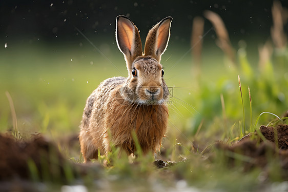 自然届的野兔图片