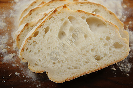 桌面烘焙的面包高清图片