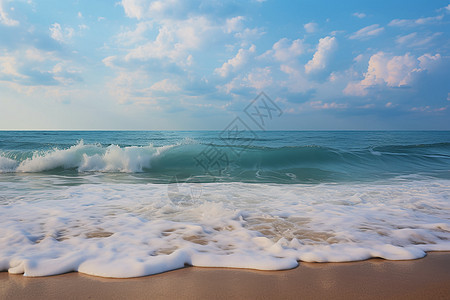 夏季度假海滩的美丽景观图片