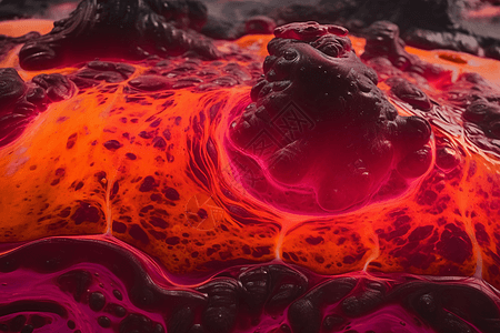 火山熔岩图片