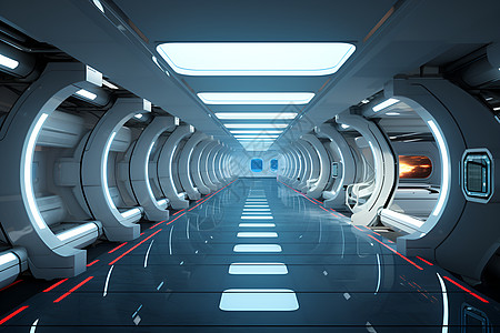 超现实建筑未来城市中的超现实隧道设计图片